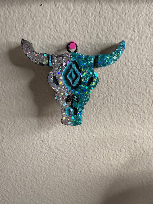 Bull Skull Car Freshie