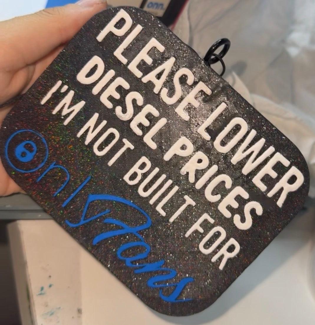 Please lower diesel prices car Freshie