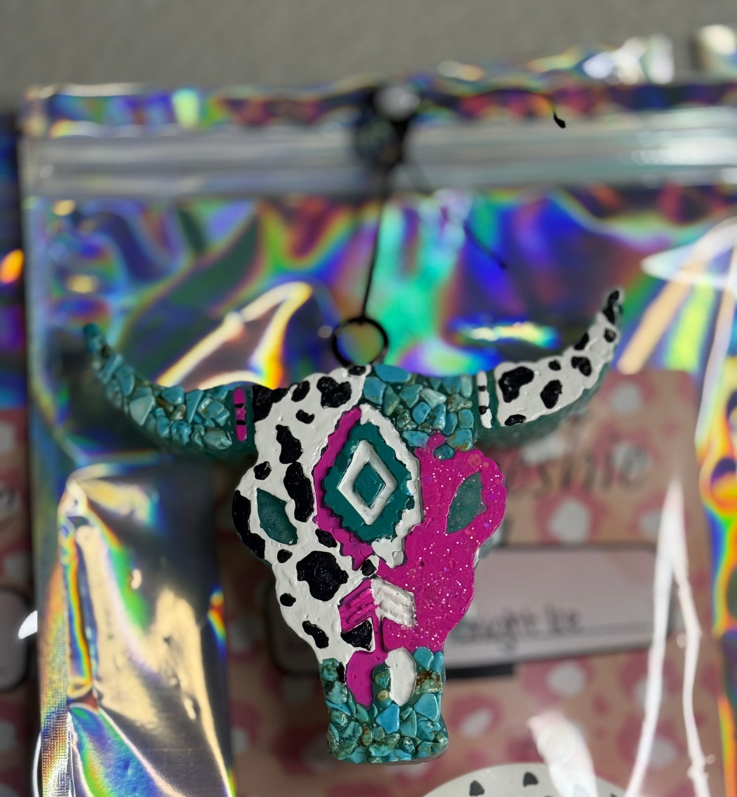 Bull Skull Car Freshie