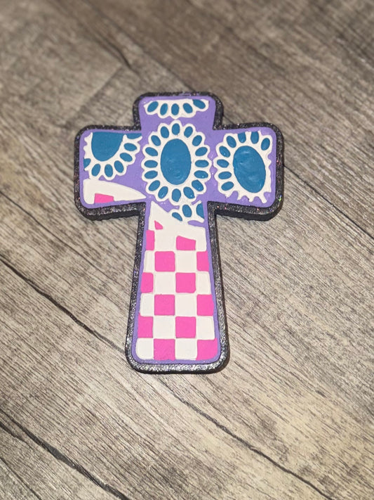 Checkered cross car Freshie